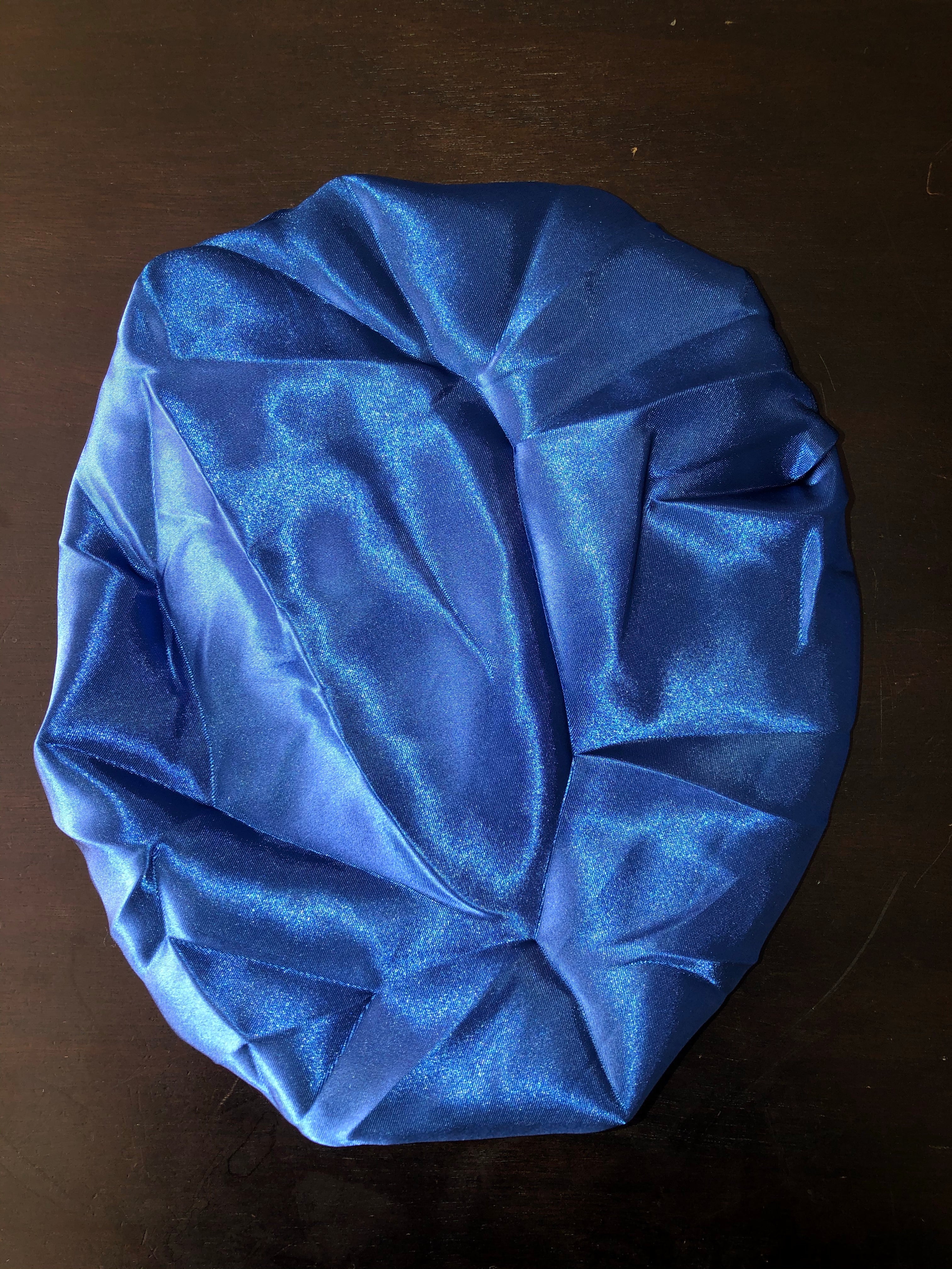 Light Blue Kids Silk Reversible Bonnet